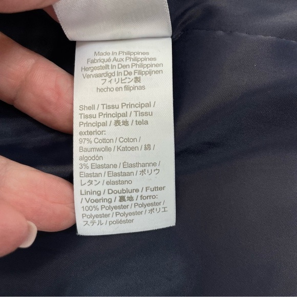 J. Crew Willa Stretch Velveteen Blazer 4 Blue - Picture 15 of 15